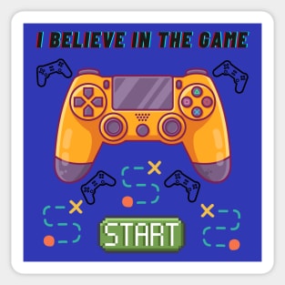 GAMER BELIEVE START Sticker